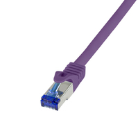 LogiLink C6A049S cavo di rete Viola 1,5 m Cat6a S/FTP (S-STP)