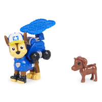 PAW Patrol , Big Truck Pups, Chase als Action-Figur mit Rettungsdrohne zum Anheften, Kabine als Hauptquartier und tierischer Freund, Kinderspielzeug