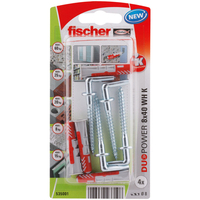 Fischer 535001 screw anchor / wall plug 4 pc(s) Screw & wall plug kit 40 mm
