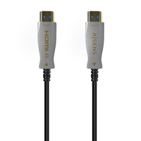 AISENS Cable HDMI V2.0 AOC Premium Alta Velocidad / Hec 4K@60Hz 4:4:4 18Gbps, A/M-A/M, Negro, 100m