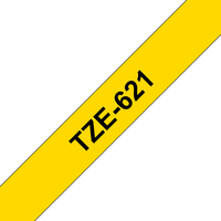 Brother TZE-621 taśmy do etykietowania Czarny na żółtym