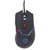 Manhattan Wired Optical Gaming USB-A Mouse with LEDs (Clearance Pricing), 480 Mbps (USB 2.0), Six Button, Scroll Wheel, 800-2400dpi, Black with Red Buttons, Three Year Warranty