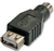 Lindy 70000 tussenstuk voor kabels USB PS/2 Zwart