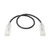Tripp Lite N201-S01-BK Cable Ethernet (UTP) Patch Delgado Moldeado Snagless Cat6 Gigabit (RJ45 M/M), Negro, 30.5 cm [1 pie]