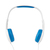 Nedis HPWD4200BU hoofdtelefoon/headset Hoofdtelefoons Bedraad Hoofdband Muziek Blauw, Wit