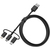 OtterBox Power Bank Bundle 5K mAh USB A&Micro 10W + 3-1 Cable 1M, schwarz