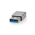 Nedis CCGB60925GY tussenstuk voor kabels USB A USB C Grijs