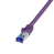 LogiLink C6A089S hálózati kábel Ibolya 7,5 M Cat6a S/FTP (S-STP)