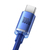 Baseus Crystal Shine câble USB 1,2 m USB A USB C Bleu