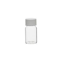 Vial roscado transparente con tap�n blanco y junta de EPE, 10 ml, 195 uds