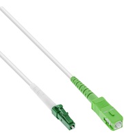 InLine LWL Simplex Kabel FTTH LC/APC 8° zu SC/APC 9/125µm OS2 5m -40°C-85°C