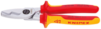 KNIPEX Kabelschere mit Doppelschneide 200 mm, VDE, SB-verpackt