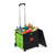 Relaxdays Einkaufstrolley klappbar, bis 35 kg, 50 Liter Kiste, mit Teleskopgriff, Transport Trolley, 2 Rollen, Farbwahl