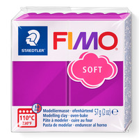 FIMO® soft 8020 Ofenhärtende Modelliermasse, Normalblock purpur
