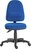 Ergo Twin High Back Fabric Operator Office Chair without Arms Blue - 2900BLU -