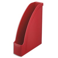 LEITZ Porte-revues Leitz Plus - Rouge foncé - H30 x P27,8 cm - Dos 7,8 cm