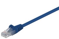 CAT 5e Patchkabel, U/UTP, blau, 2 m - Kupferkaschierter Aluminiumleiter (CCA)