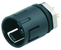 Einbaustecker, 4-polig, Lötkelch, Schnappverriegelung, gerade, 99 9211 00 04