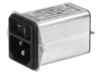 IEC-Stecker-C14, 50 bis 60 Hz, 2 A, 250 VAC, 4 mH, Flachstecker 6,3 mm, DC12.260