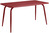 Tisch Bevera; 140x80x74 cm (LxBxH); rot; rechteckig
