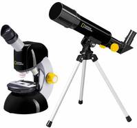 National Geographic Teleskop + Mikroskop Set Lencsés teleszkóp Azimutális Akromatikus Nagyítás 18 - 29 x