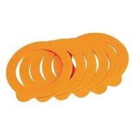 Kilner Rubber Seals for Clip Top Preserve Jar in Orange Rubber - Pack of 6