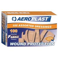 Aeroplast Plasters Medical Band Strip - Pack 0f 100 - 6 Sizes - 10x75x25mm