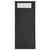 Europochette Kraft Cutlery Pouch with Napkin in Black and White - 600