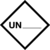 UN-Aufkleber - Schwarz/Weiß, 15 x 10 cm, Folie, Selbstklebend, B-7541, 1, Text