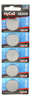 HyCell 5er Pack Lithium Knopfzellen CR2450 3V - Knopfbatterien - 5 Stück