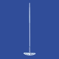 Rührer mit PTFE-Rührblatt und Kupplungszapfen | Beschreibung: Rührwelle für PTFE Rührblatt 10 x 480 mm mit Zapfen 8 x 40