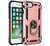 Defender műanyag telefonvédő (közepesen ütésálló, szilikon belső, telefontartó gyűrű, beépített fémlemez) ROZÉARANY [Apple iPhone SE ...