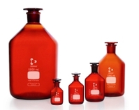 2000ml Narrow-mouth reagent bottles DURAN® amber glass