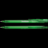 SoldanPlus Druckkugelschreiber, Schreibfarbe blau, grün