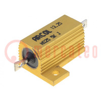 Resistor: bobinado; con radiador; atornillado; 5kΩ; 25W; ±5%