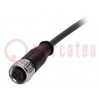 Plug; M12; PIN: 3; female; A code-DeviceNet / CANopen; 10m; cables