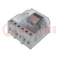Relay: installation; bistable,impulse; NO x2; Ucoil: 12VAC; 10A