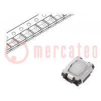 Mikroschalter TACT; SPST; Pos: 2; SMT; Fehlen; 2,4N; 2,9x3,5x1,4mm