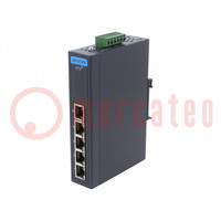 Switch Ethernet; non gestibile; Numero di porti: 5; 12÷48VDC