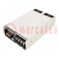 Power supply: switched-mode; for building in; 1000W; 24VDC; 50A