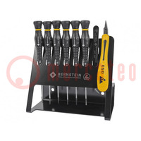 Kit: screwdrivers; ESD; 8pcs.