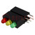 LED; in housing; red/green/yellow; 3mm; No.of diodes: 3; 20mA