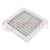 Filter; Cutout: 125x125mm; D: 26mm; IP55; Mounting: push-in; grey