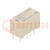 Relay: electromagnetic; DPDT; Ucoil: 3VDC; 2A; 0.5A/125VAC; PCB