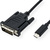 VALUE USB Typ C - DVI Adapterkabel, ST/ST, 1 m