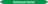 Mini-Rohrmarkierer - Kaltwasser Vorlauf, Grün, 1.2 x 15 cm, Polyesterfolie