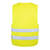 Korntex Warnweste fluoreszierend gelb mit zwei Reflexstreifen und Klettverschluss