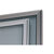 WSM Plakatschaukasten, Ecken spitz,eloxiert, alu-silberfarbig,für DIN A1, Außenmaß BxH: 67,4 cm x 92 cm