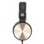 HP DHH-1206 słuchawki z mikrofonem, regulacja głośności, czarno-złota, klasyczna typ 3,5mm jack