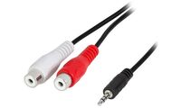 LogiLink Audiokabel, 2 x Cinchkupplung - 3,5 mm Klinken- (11112754)